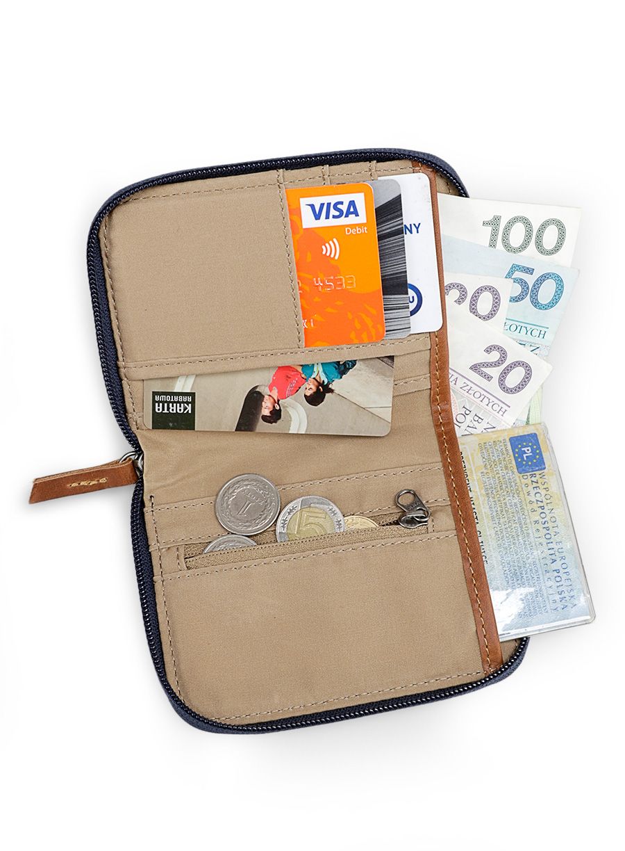 Туристически портфейл Fjallraven Zip Wallet - navy