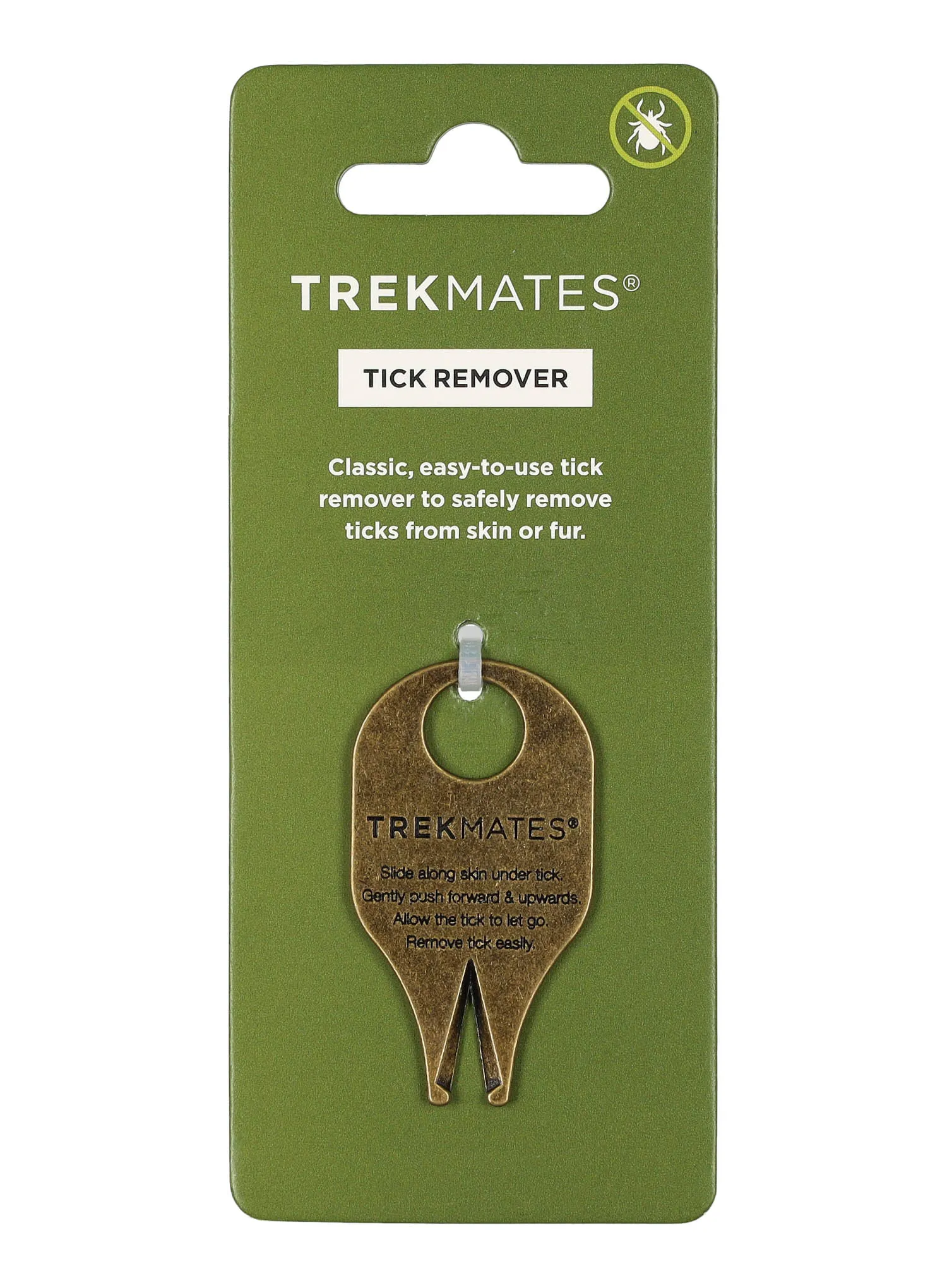 Уред за отстраняване на кърлежи Trekmates Tick Remover - brass