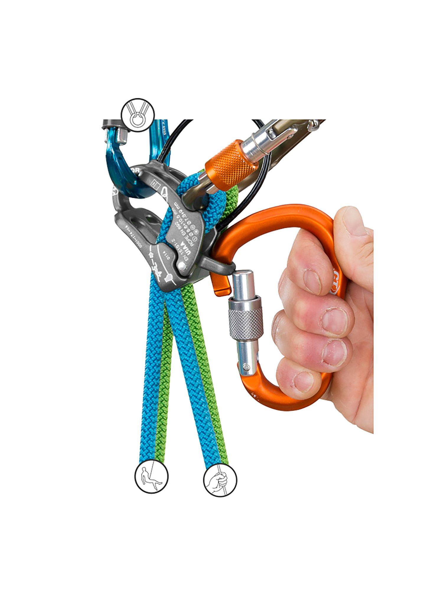 Протриващо устройство Climbing Technology Be-Up - grey