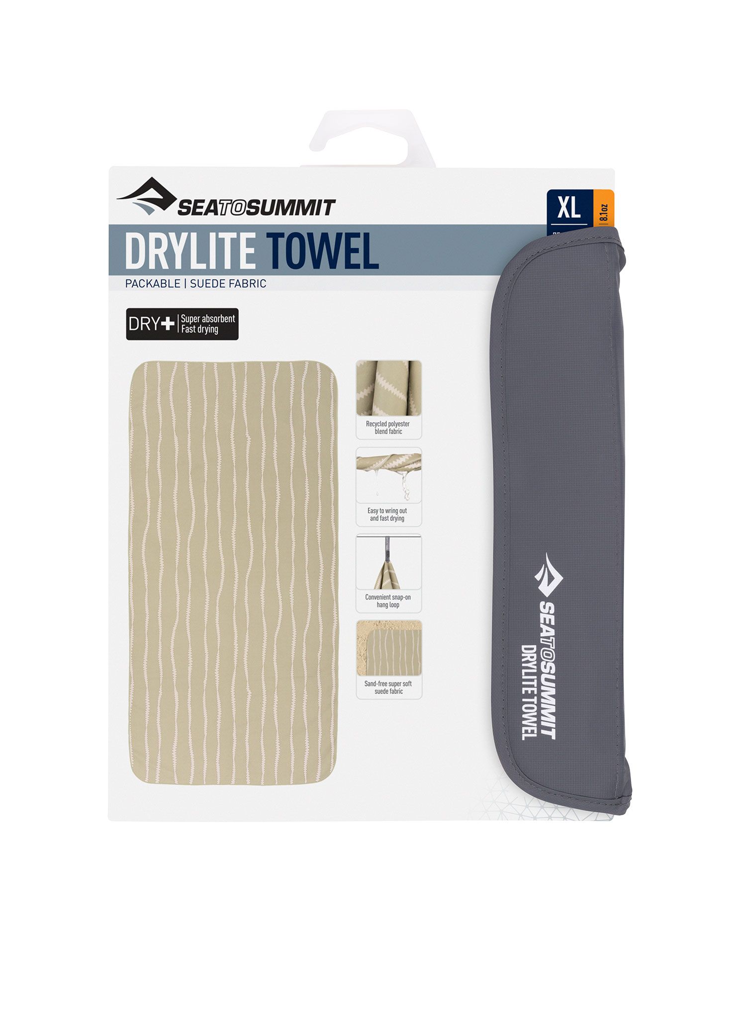 Бързосъхнеща кърпа Sea To Summit DryLite Towel XL - desert wind