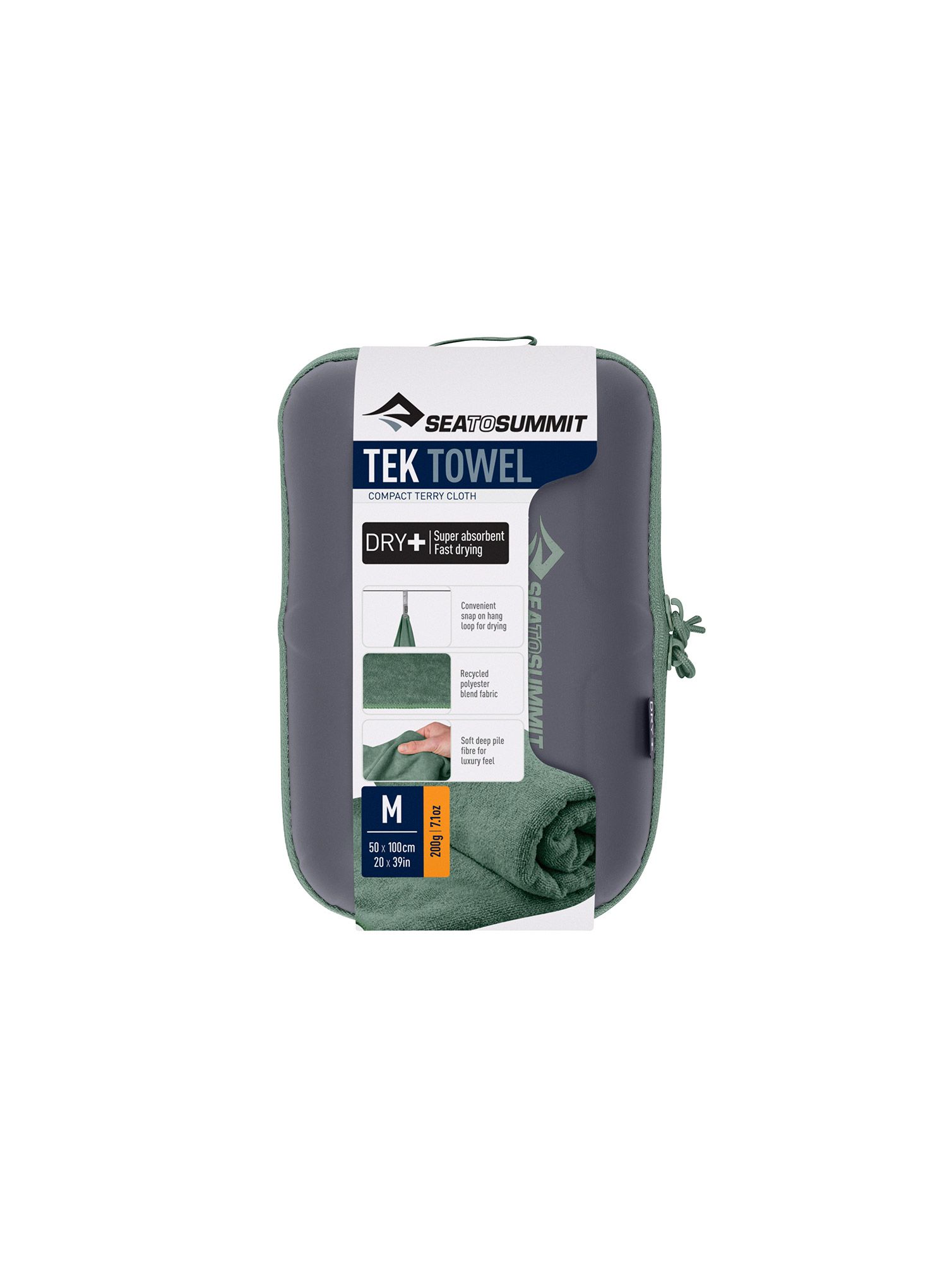 Бързосъхнеща кърпа Sea To Summit Tek Towel M - sage