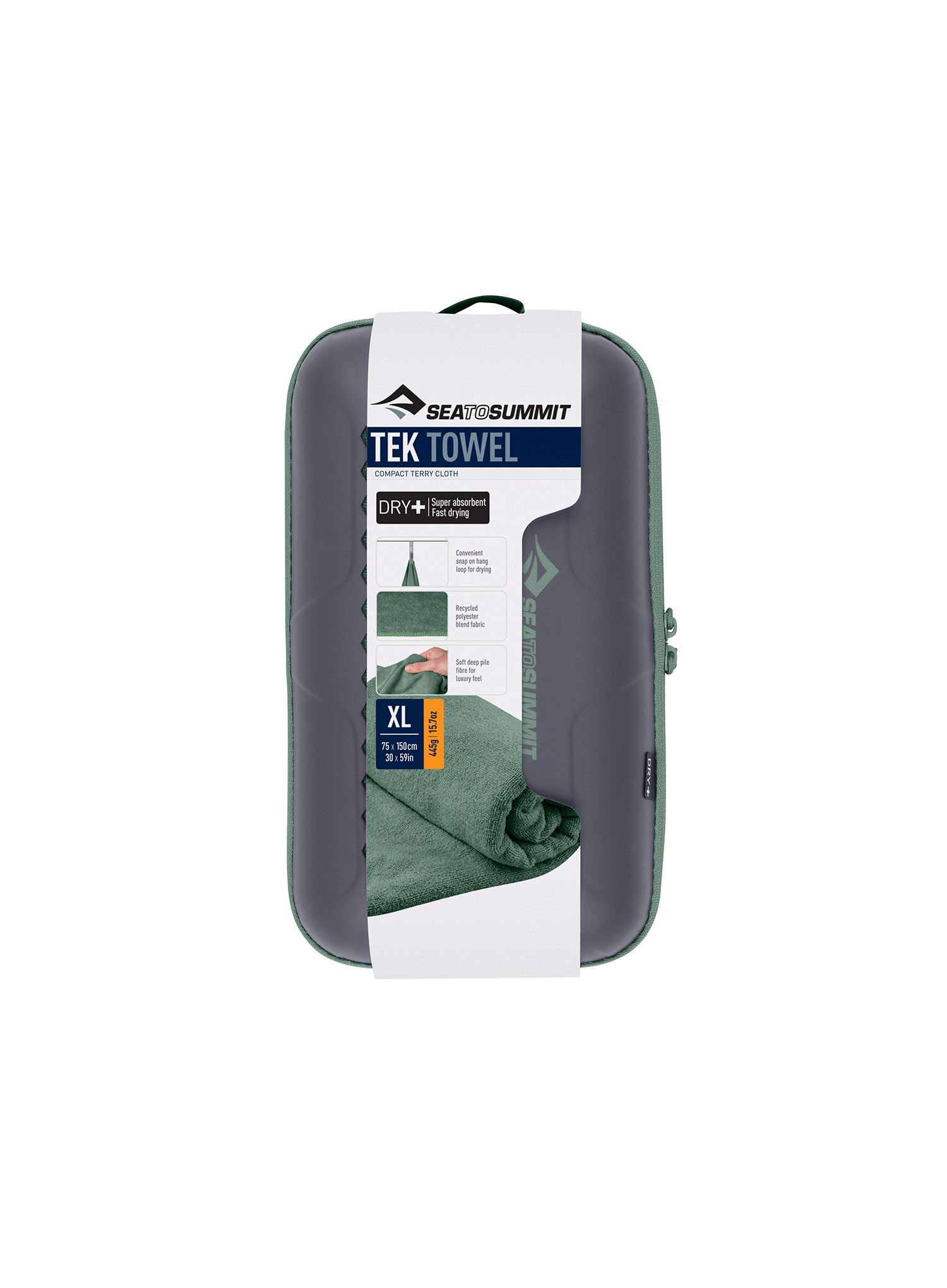 Бързосъхнеща кърпа Sea To Summit Tek Towel XL - sage
