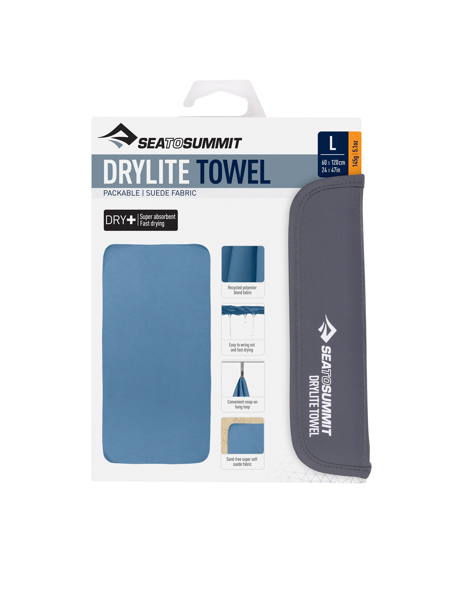 Бързосъхнеща кърпа Sea To Summit DryLite Towel L - moonlight