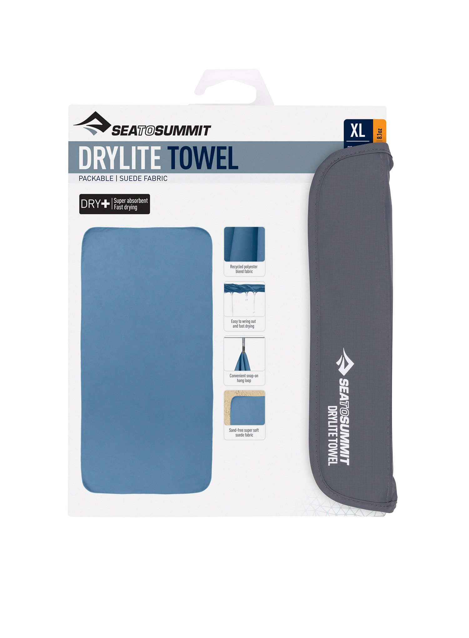 Бързосъхнеща кърпа Sea To Summit DryLite Towel XL - moonlight