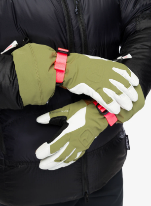 Дамски скиорски ръкавици Ortovox Merino Freeride Glove - wild herbs