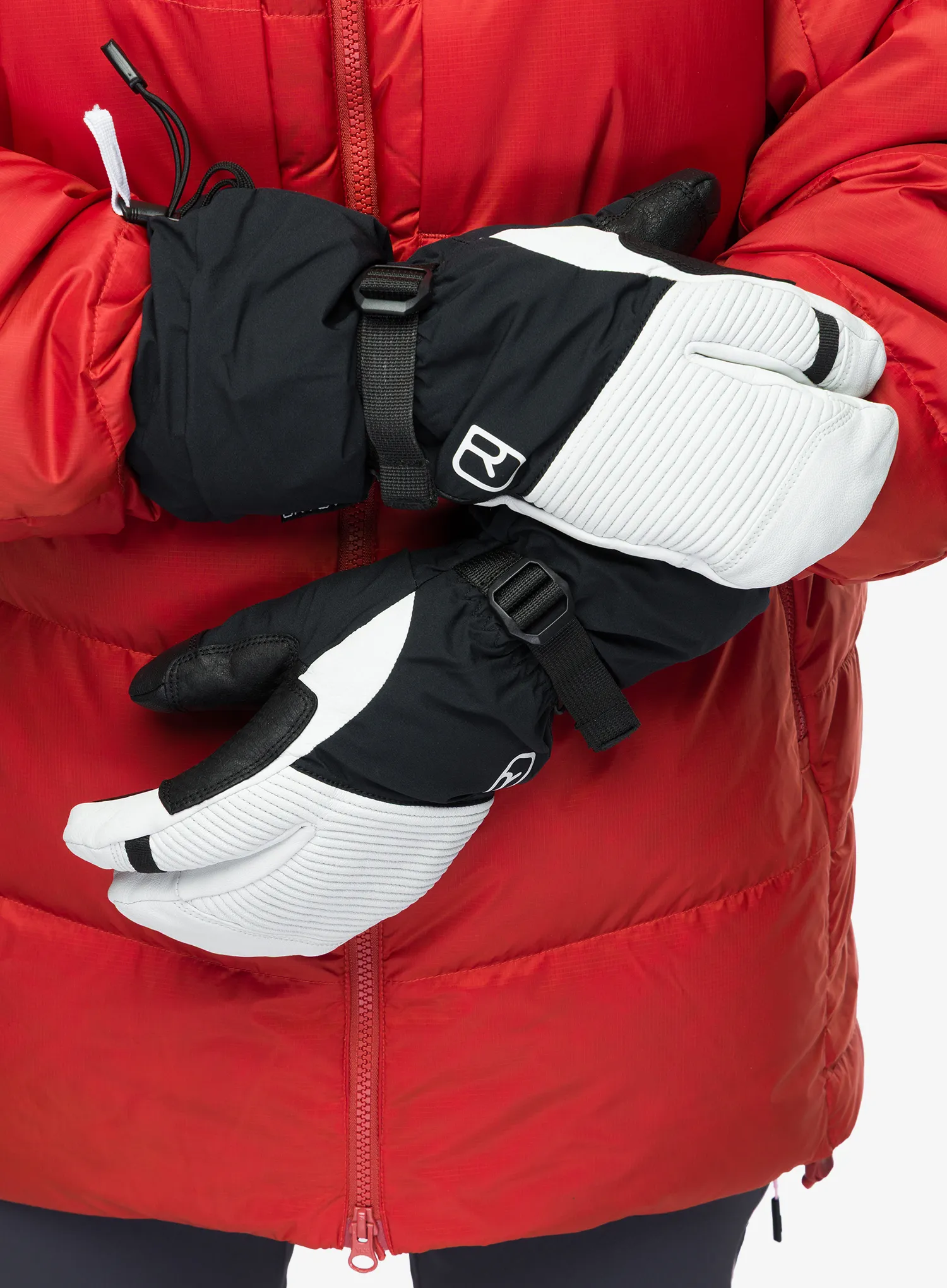 Скиорски ръкавици Ortovox Freeride 3 Finger Glove Pro - black raven/black