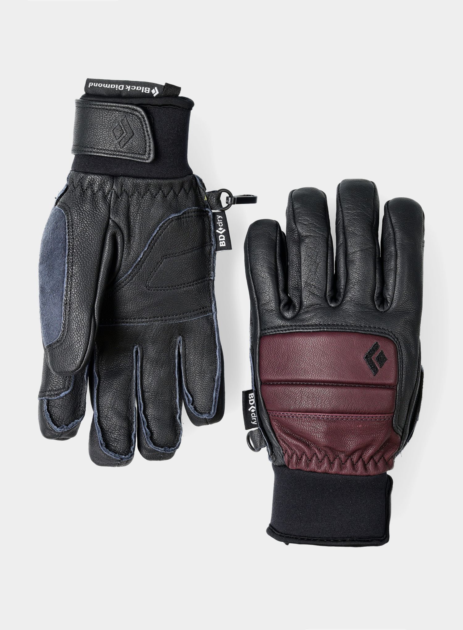 Дамски скиорски ръкавици Black Diamond Spark - bordeaux