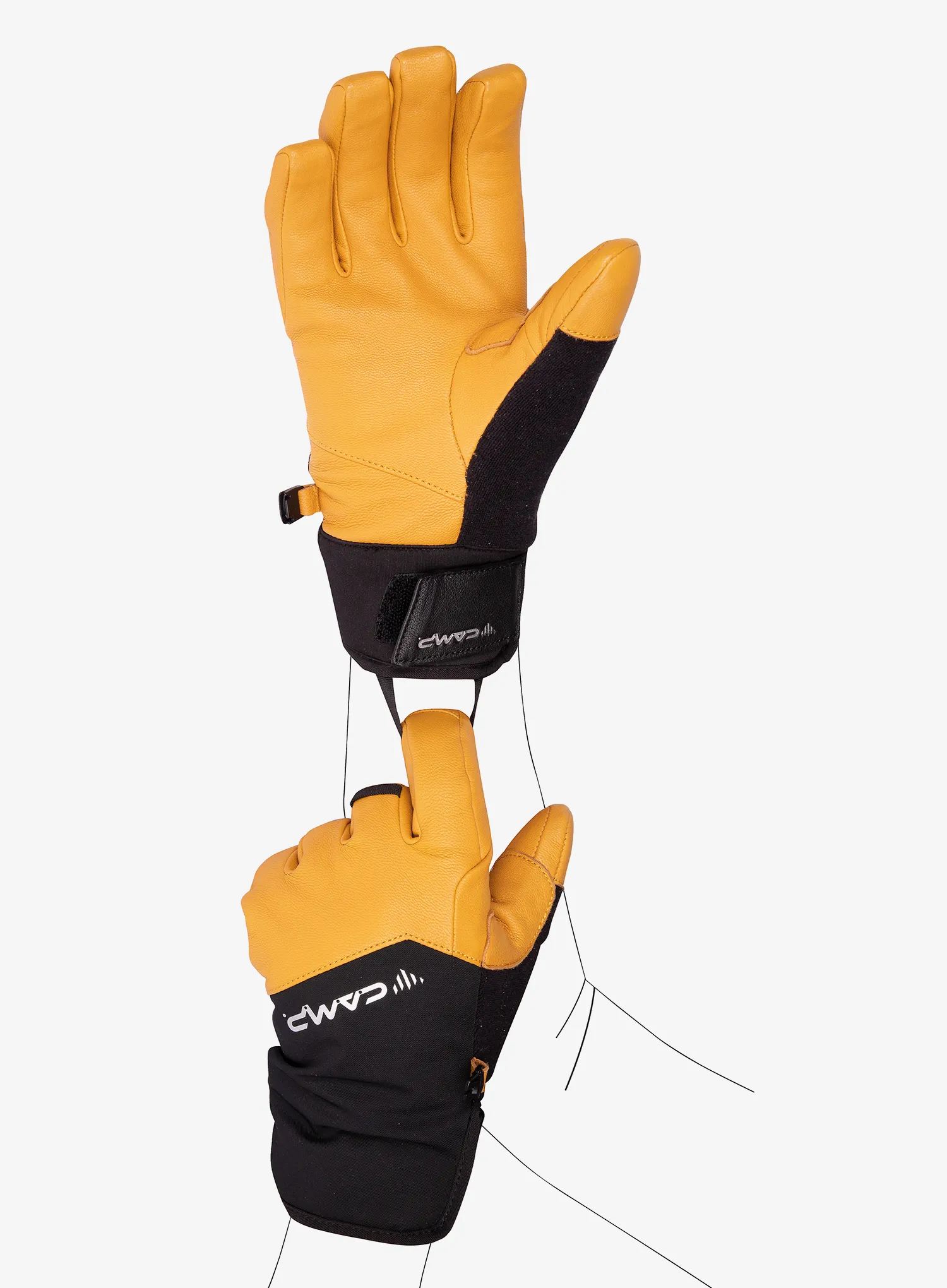 Ръкавици Camp G Crest - black/yellow