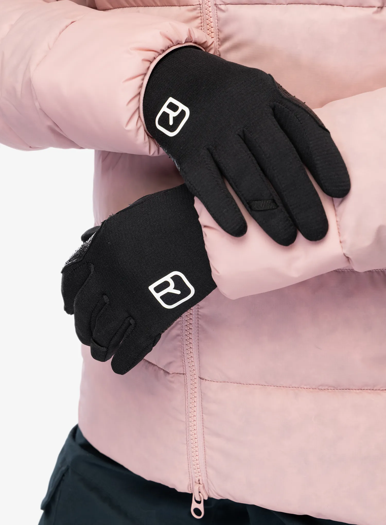Дамски ръкавици Ortovox Fleece Light Glove - black raven