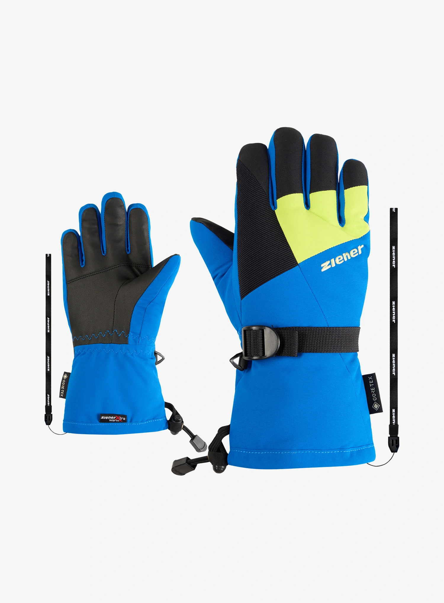 Детски ръкавици Ziener Lani GTX Junior - black/persian blue