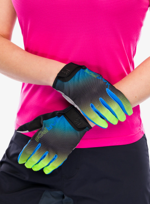 Ръкавици за колоездене Karpos Federia Glove - indigo b/black/green fluo