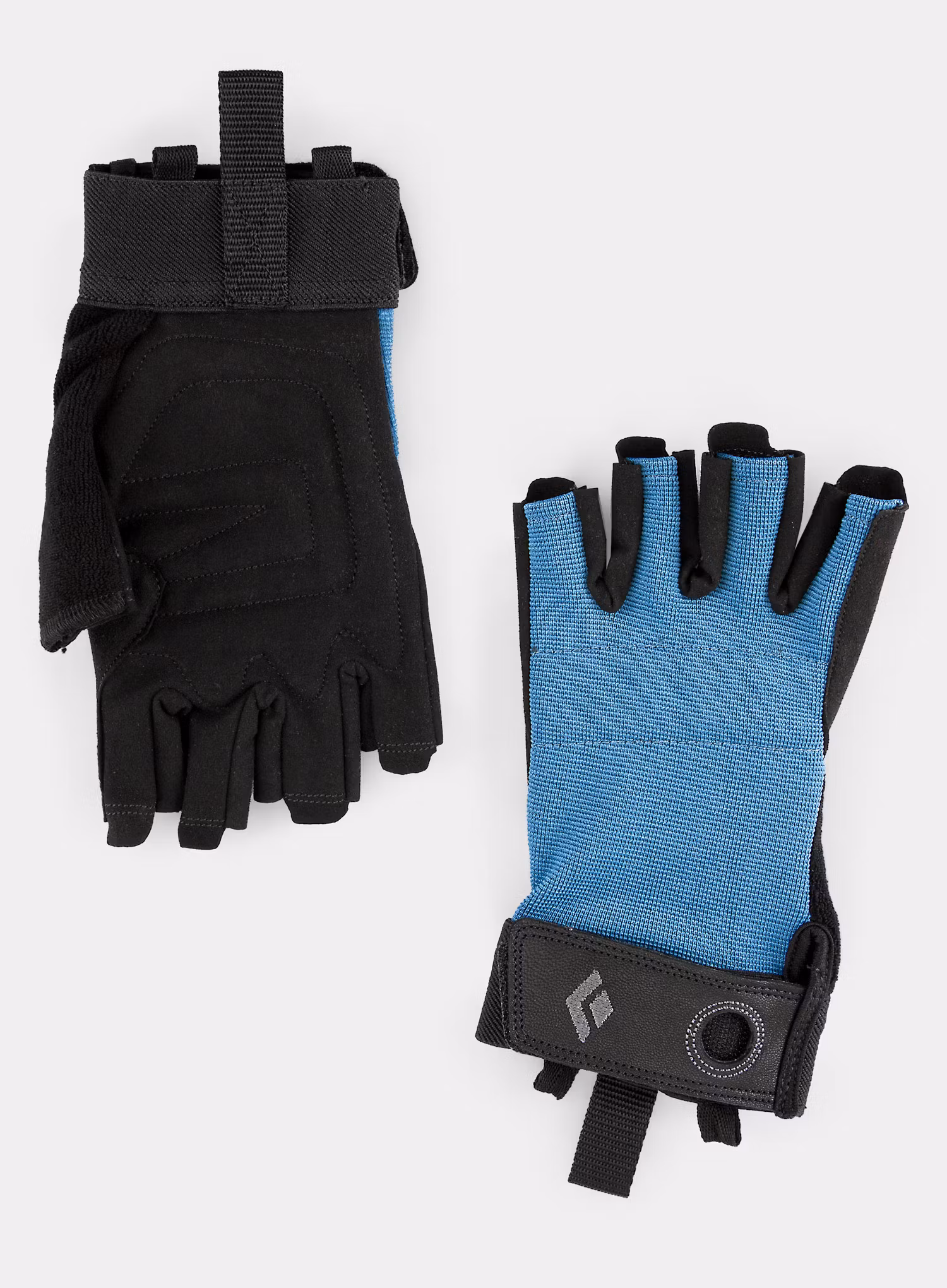 Планински ръкавици за работа с въже Black Diamond Crag Half-Finger Gloves - astral blue