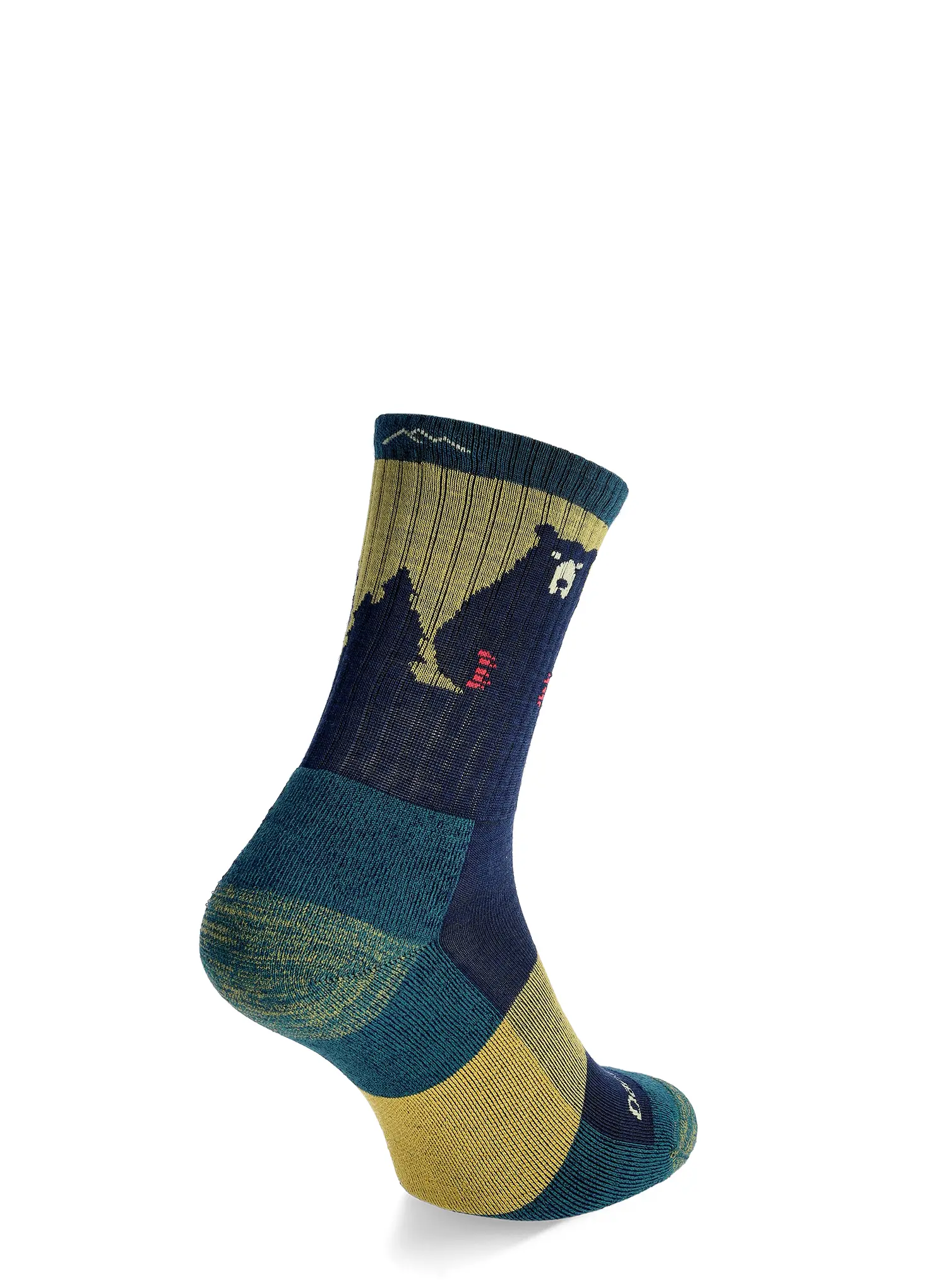 Дамски чорапи за преходи Darn Tough Bear Town Micro Crew Lightweight - dark teal