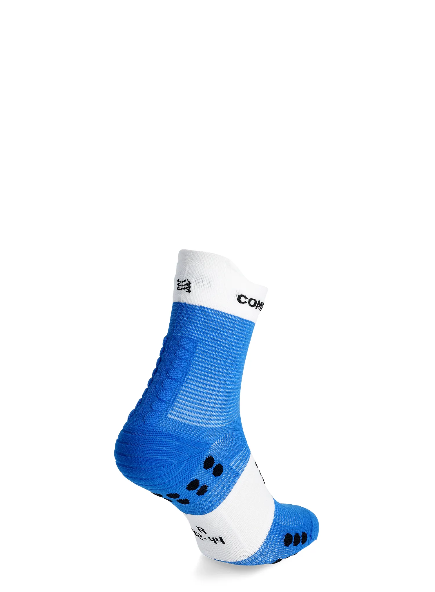 Чорапи за бягане Compressport Pro Racing Socks v4.0 Run High - princess blue/white