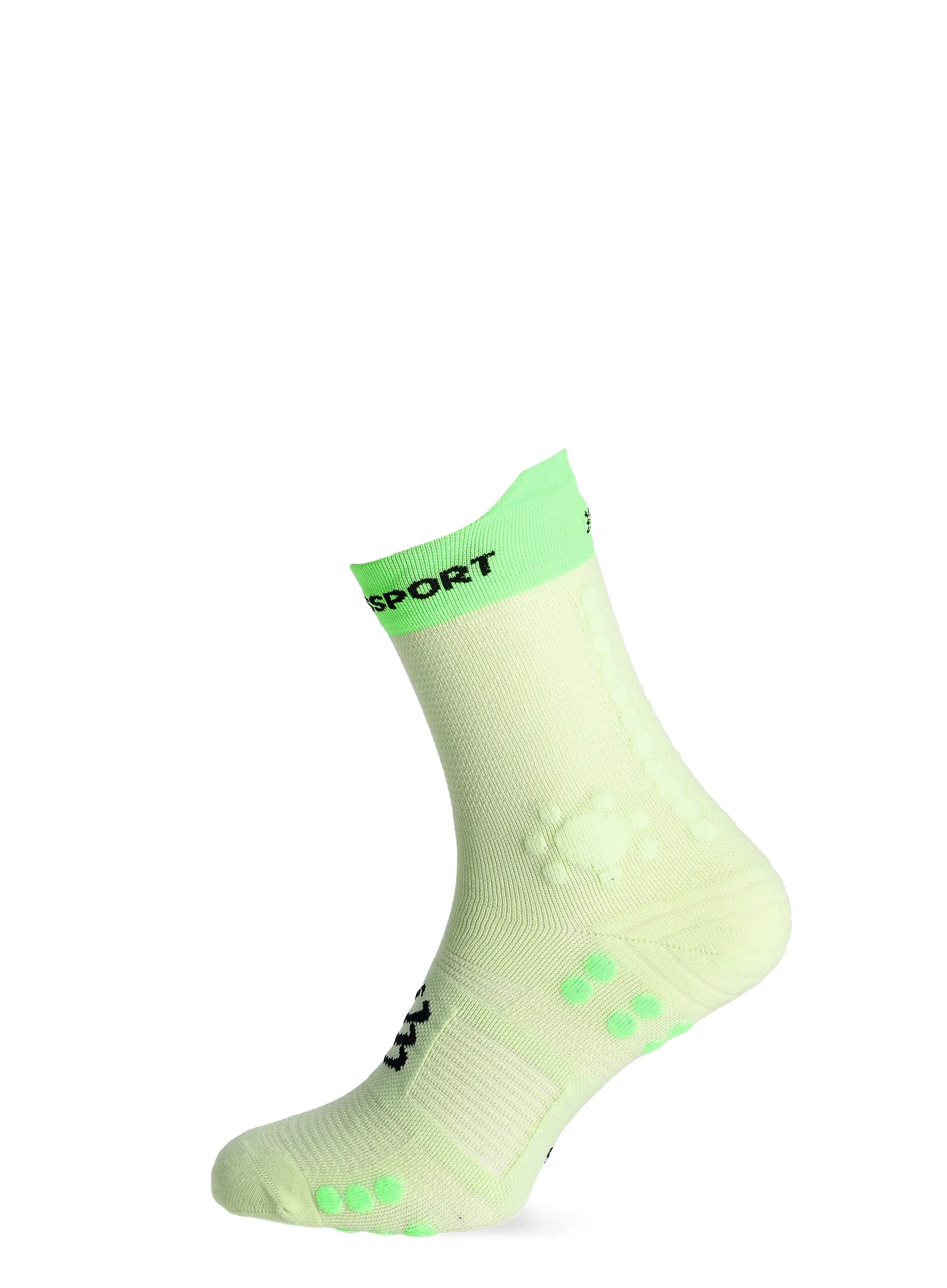 Чорапи за бягане Compressport Pro Racing Socks v4.0 Trail - lime/neon green