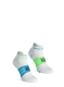 Чорапи за бягане Compressport Pro Racing Socks v4.0 Ultralight Run Low - white/norse blue/neon green