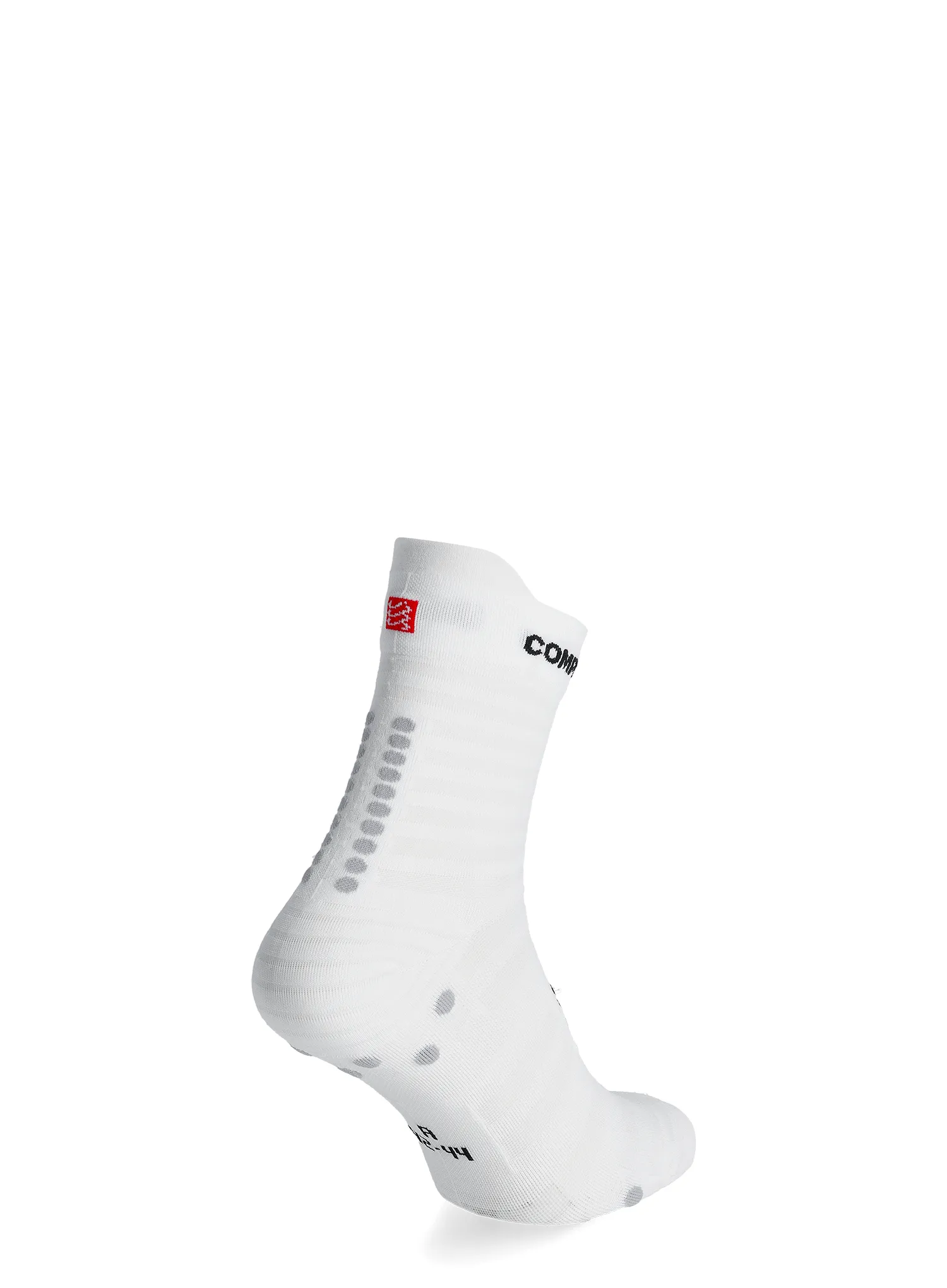 Чорапи за бягане Compressport Pro Racing v4.0 UL Run High - white/alloy