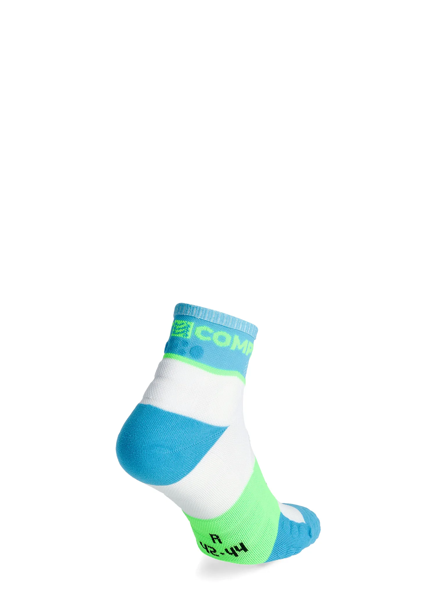 Чорапи за бягане Compressport Ultra Trail Socks v2.0 Low - norse blue/neon green