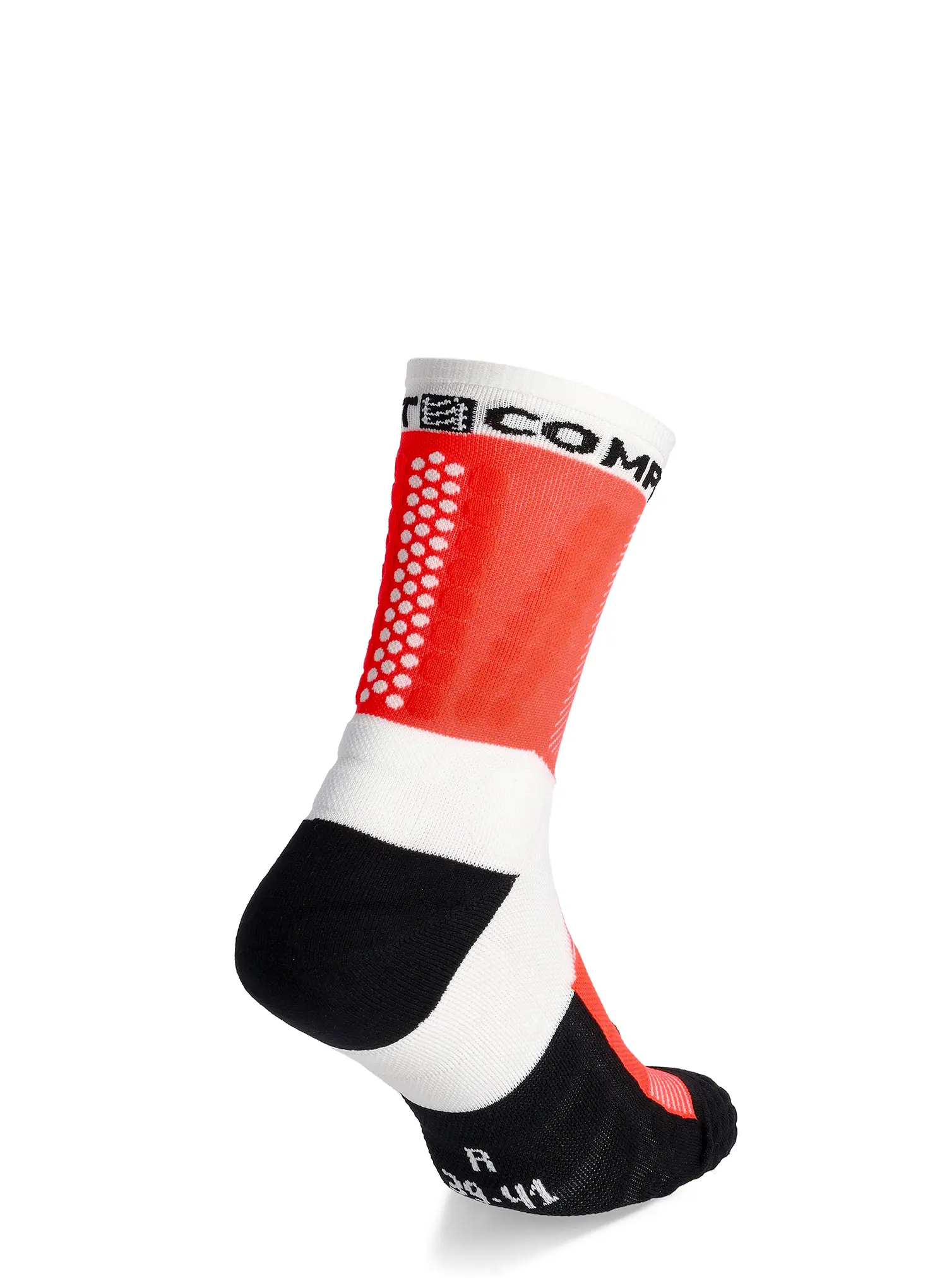 Чорапи за бягане Compressport Ultra Trail Socks v2.0 - white/fluo red
