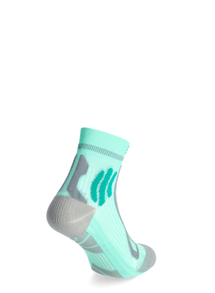 Дамски чорапи за бягане X-Socks Trail Run Energy 4.0 - audrey green/pearl grey