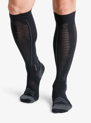 Чорапи за бягане X-Socks Run Expert Effektor Otc - black/charcoal