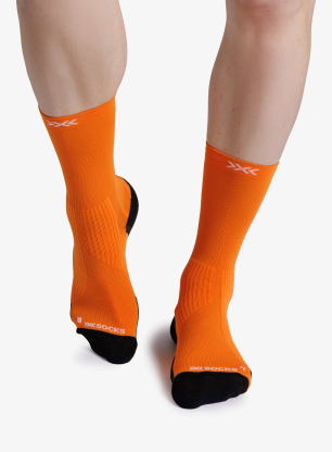 Чорапи за бягане X-Socks Trailrun Perform Crew - flame orange