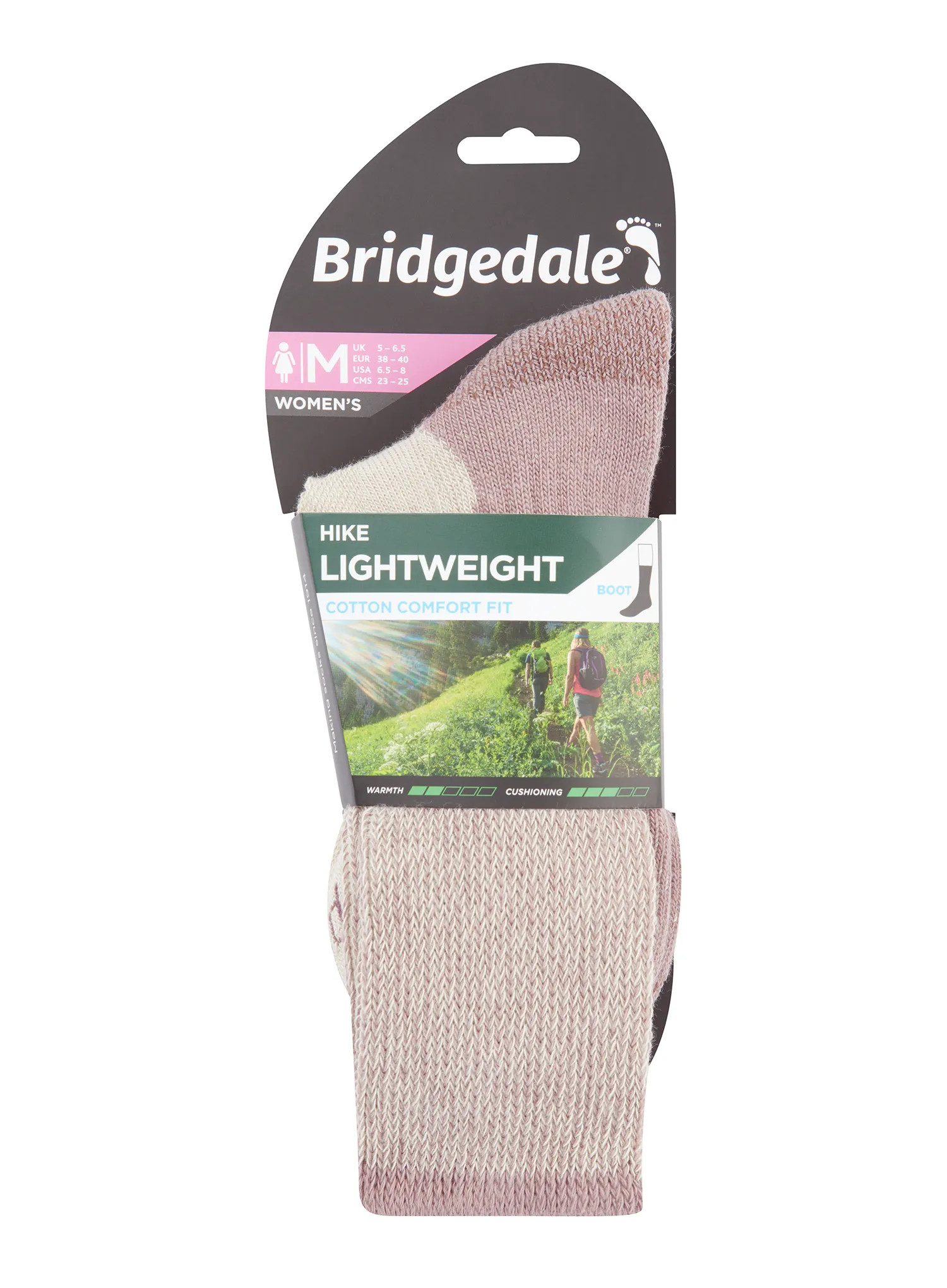 Дамски чорапи Bridgedale Hike Lightweight Coolmax Comfort Boot - sand
