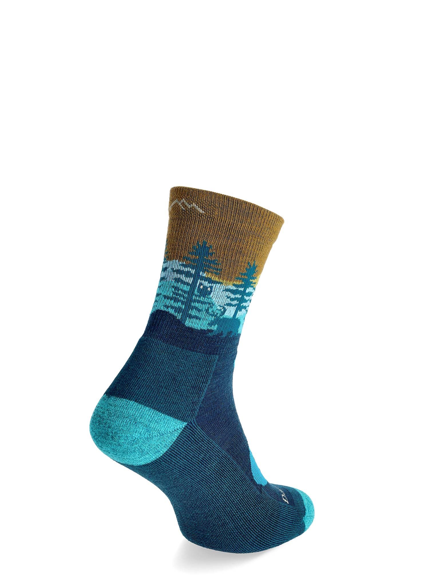 Дамски чорапи Darn Tough Northwoods Micro Crew Midweight with Cushion - dark teal