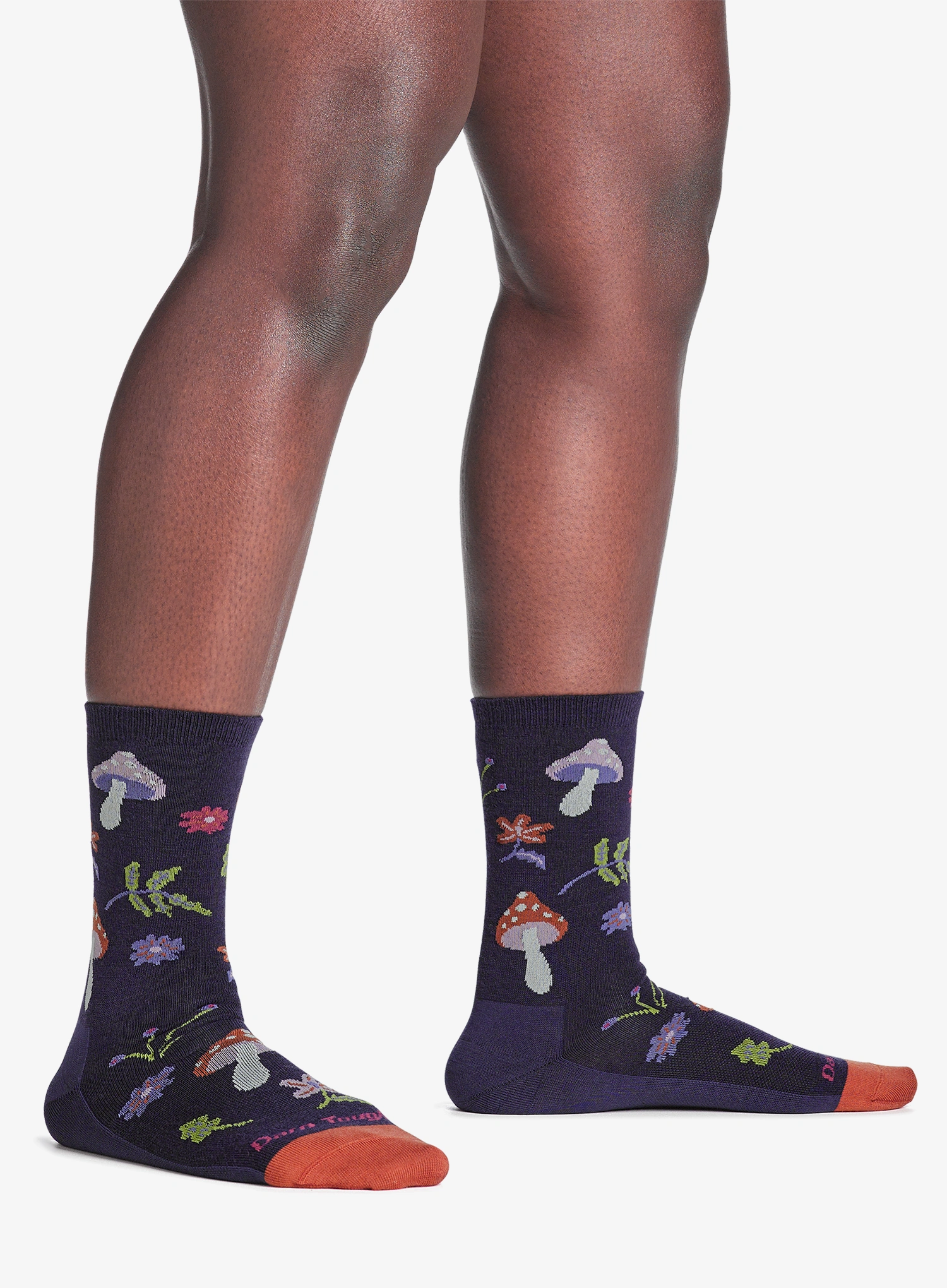 Дамски чорапи Darn Tough Shroom Bloom Crew Lightweight - blackberry