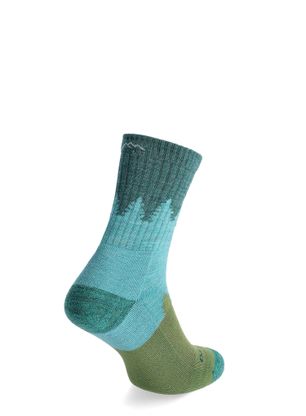 Дамски чорапи Darn Tough Treeline Micro Crew Midweight with Cushion - aqua