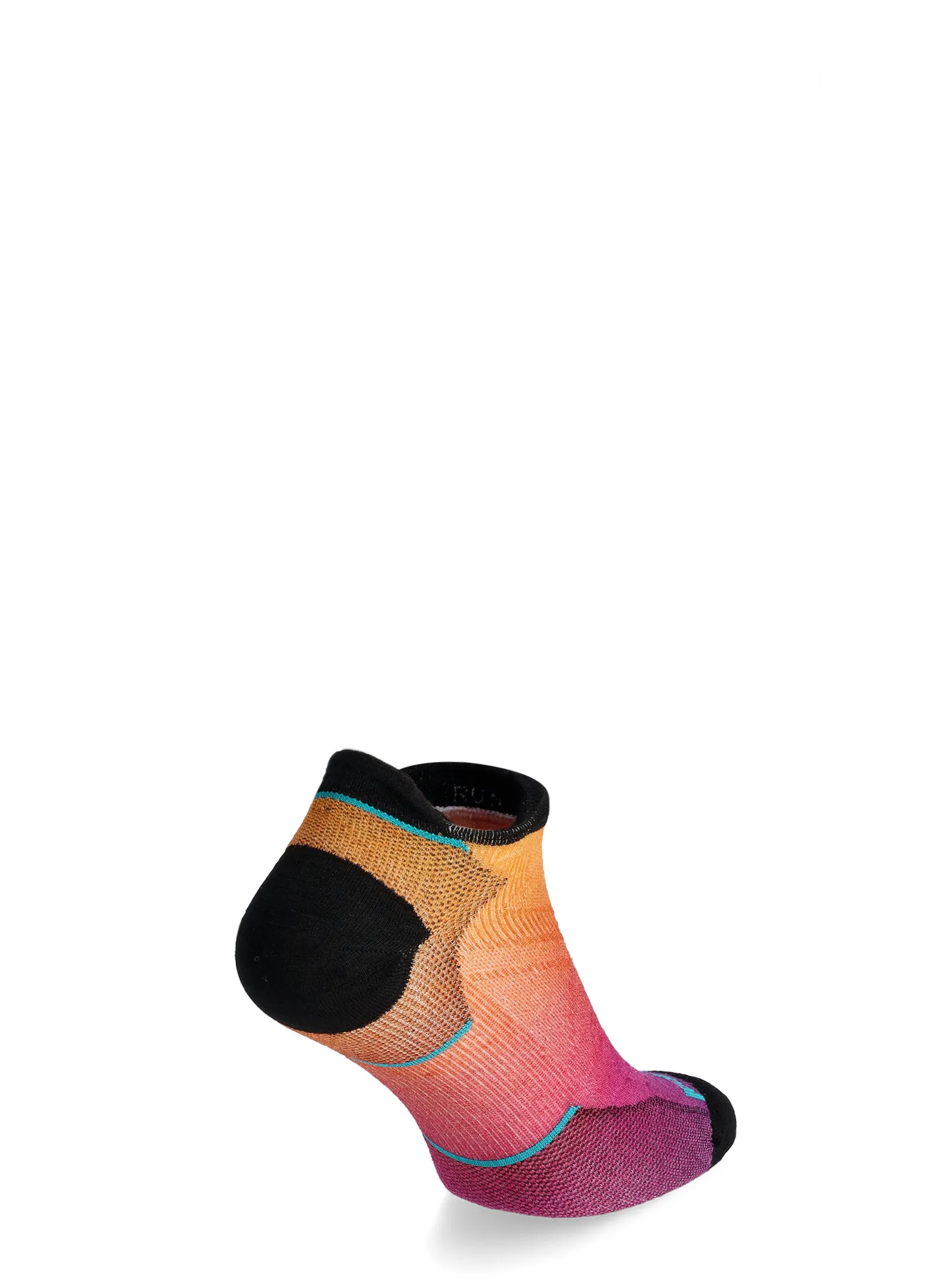 Чорапи за бягане дамски Smartwool Run Zero Cushion Ombre Print Low Ankle Socks - tandoori orange