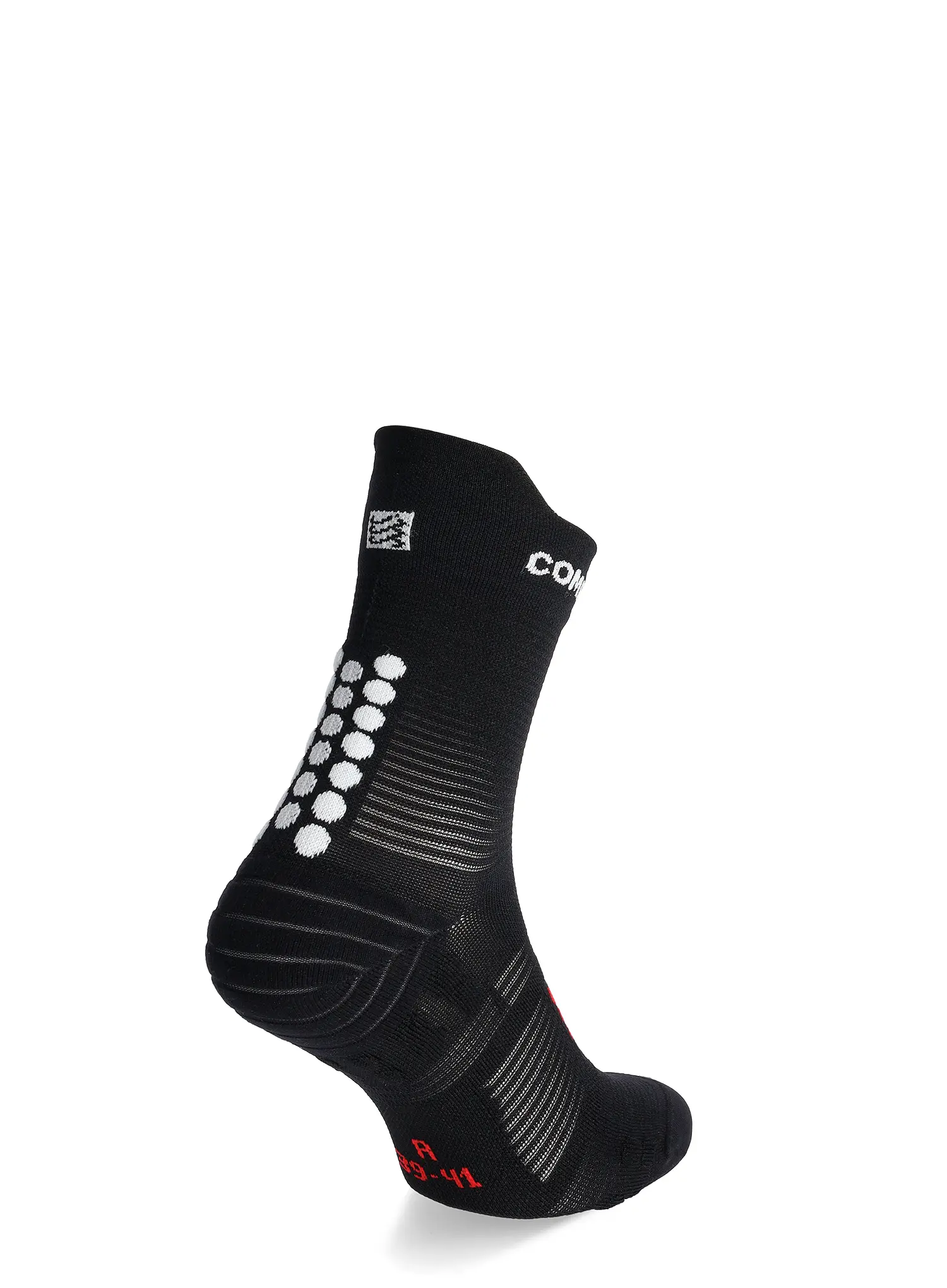 Чорапи за бягане Compressport Pro Racing Socks v4.0 Run High - black/white