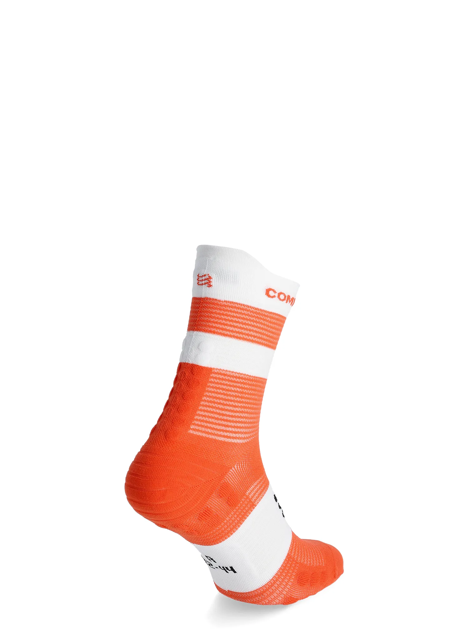 Чорапи за бягане Compressport Pro Racing Socks v4.0 Run High - tigerlily/white