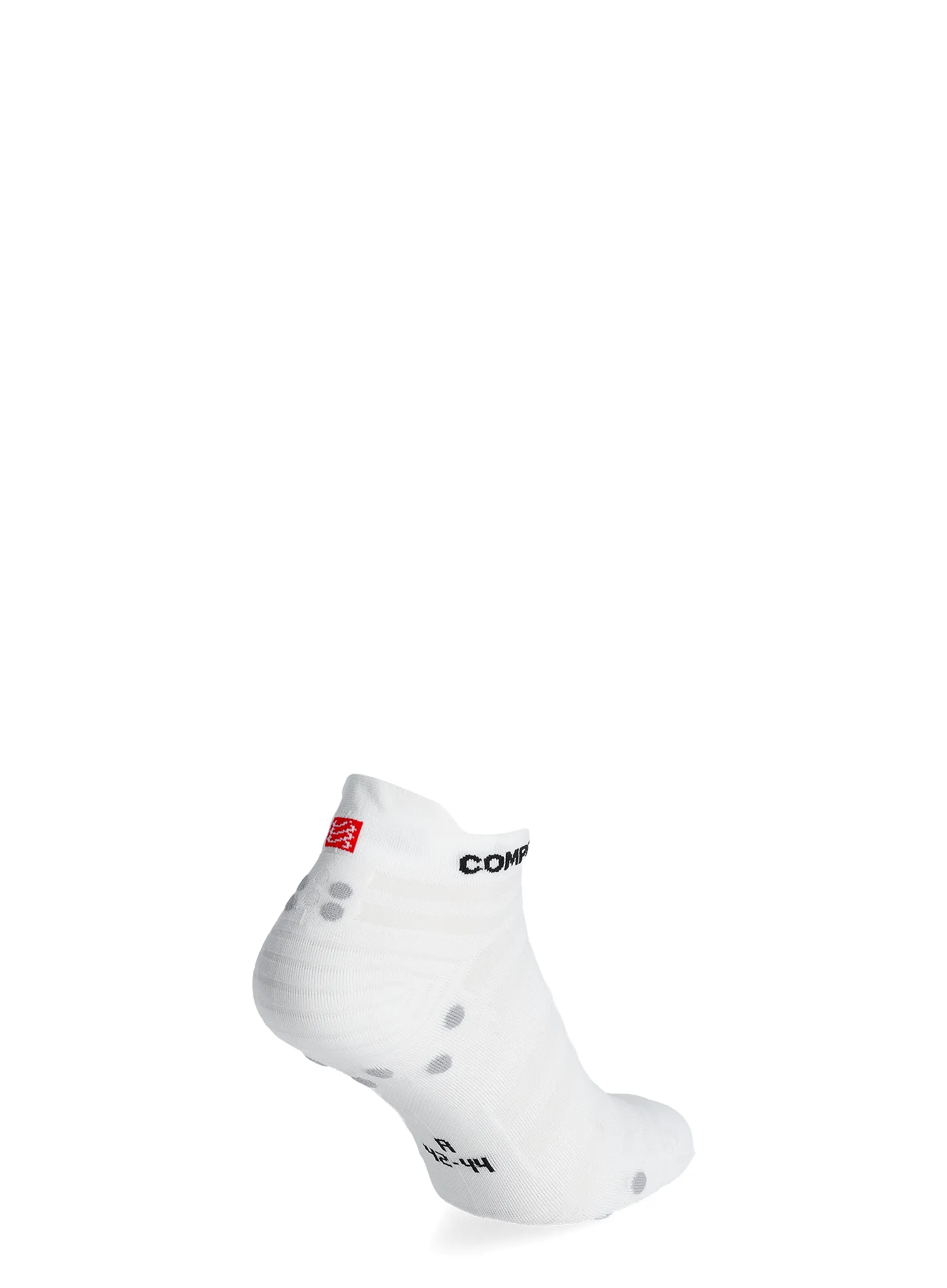 Чорапи за бягане Compressport Pro Racing Socks v4.0 UL Run Low - white/alloy