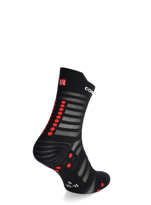 Чорапи за бягане Compressport Pro Racing v4.0 UL Run High - black/red