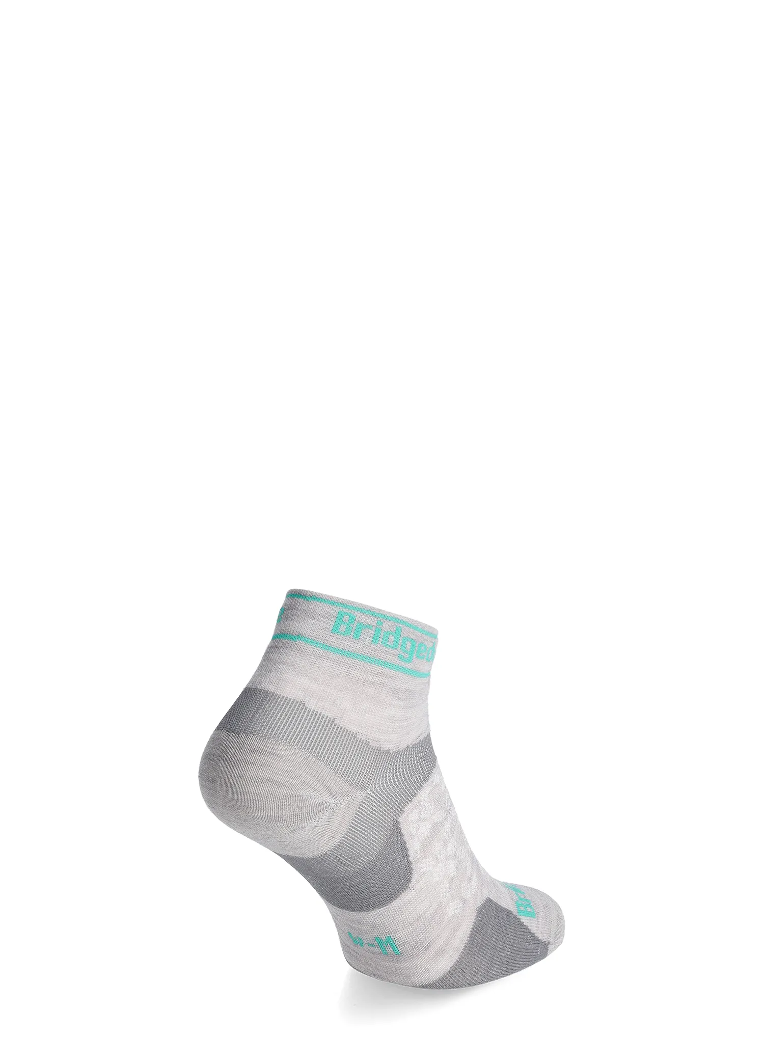 Дамски чорапи за бягане Bridgedale Trail Run Ultralight Zero Merino Sport Low - silver