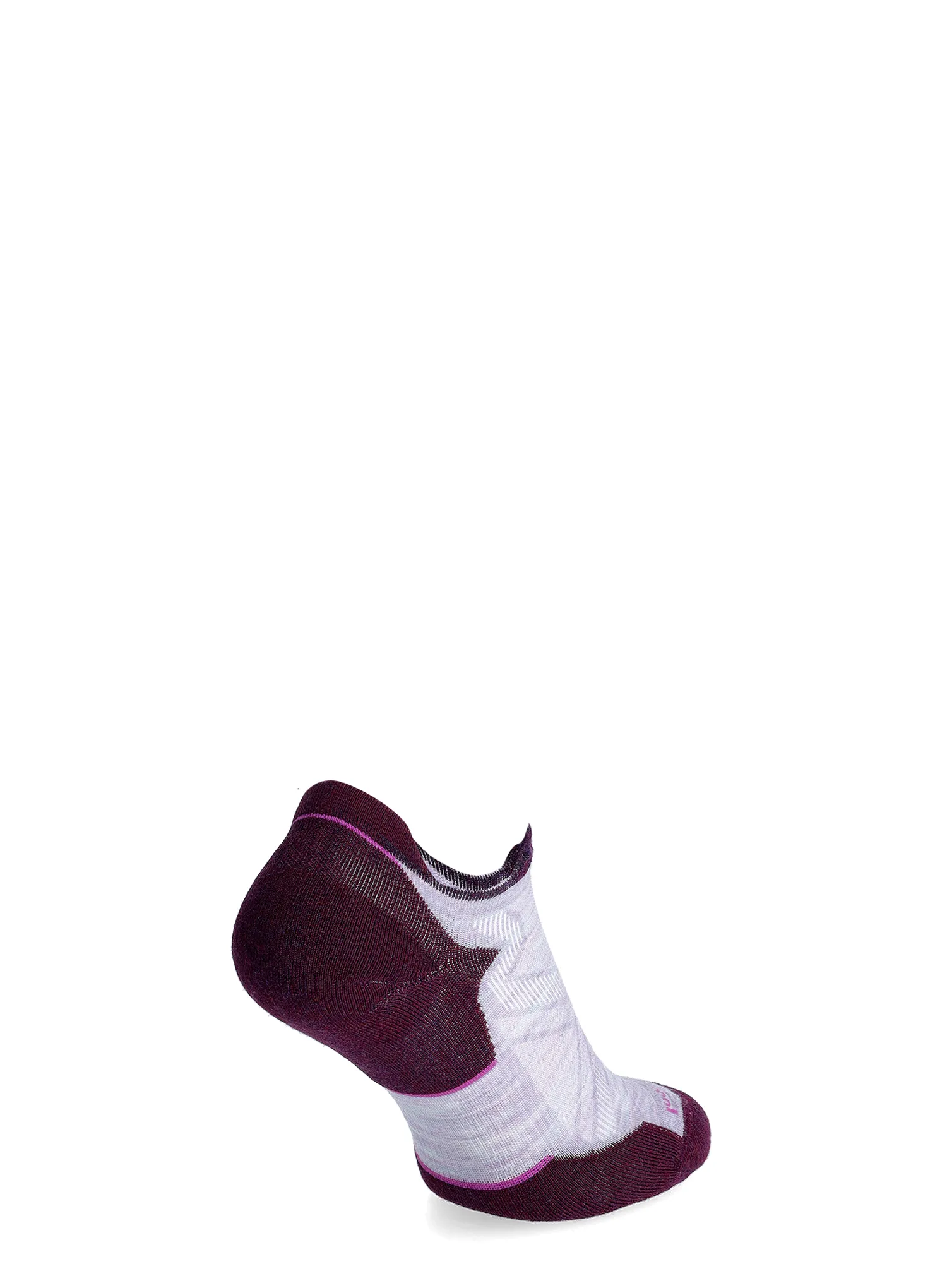 Дамски чорапи за бягане Smartwool Run Targeted Cushion Low Ankle Socks - purple/white