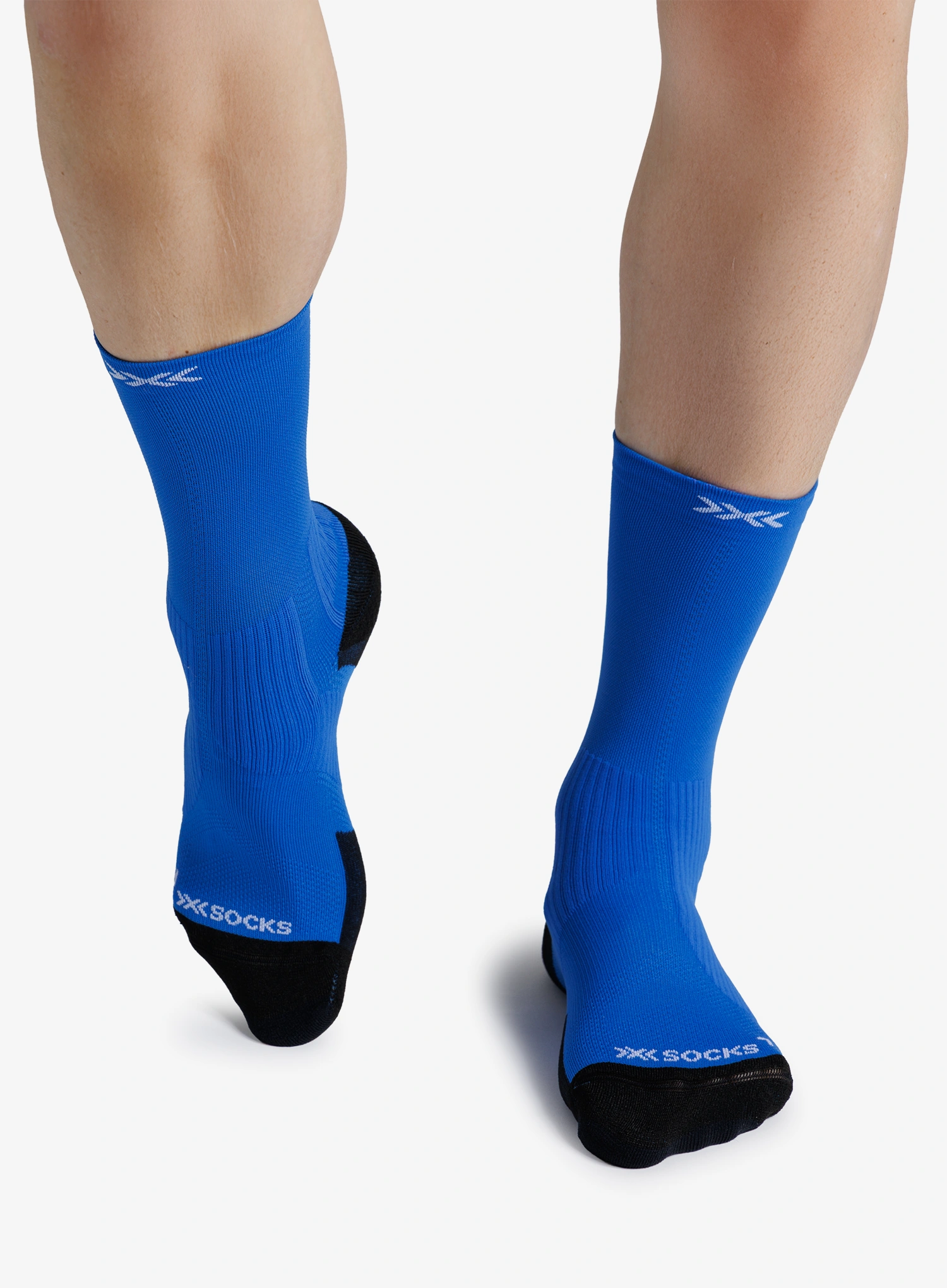 Чорапи за бягане X-Socks Trailrun Perform Crew - electric blue