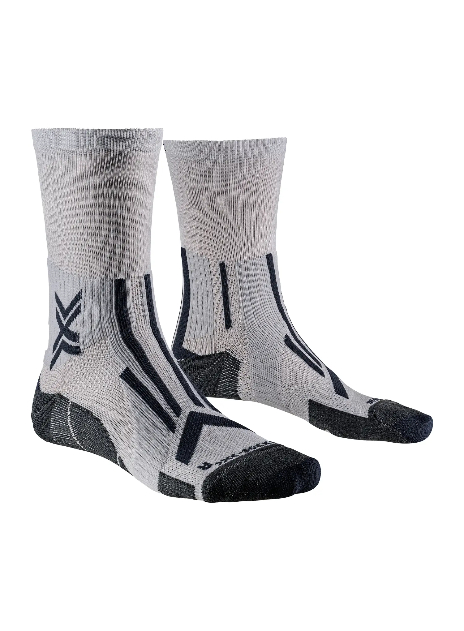 Чорапи за бягане X-Socks Trailrun Perform Crew - pearl grey/charcoal
