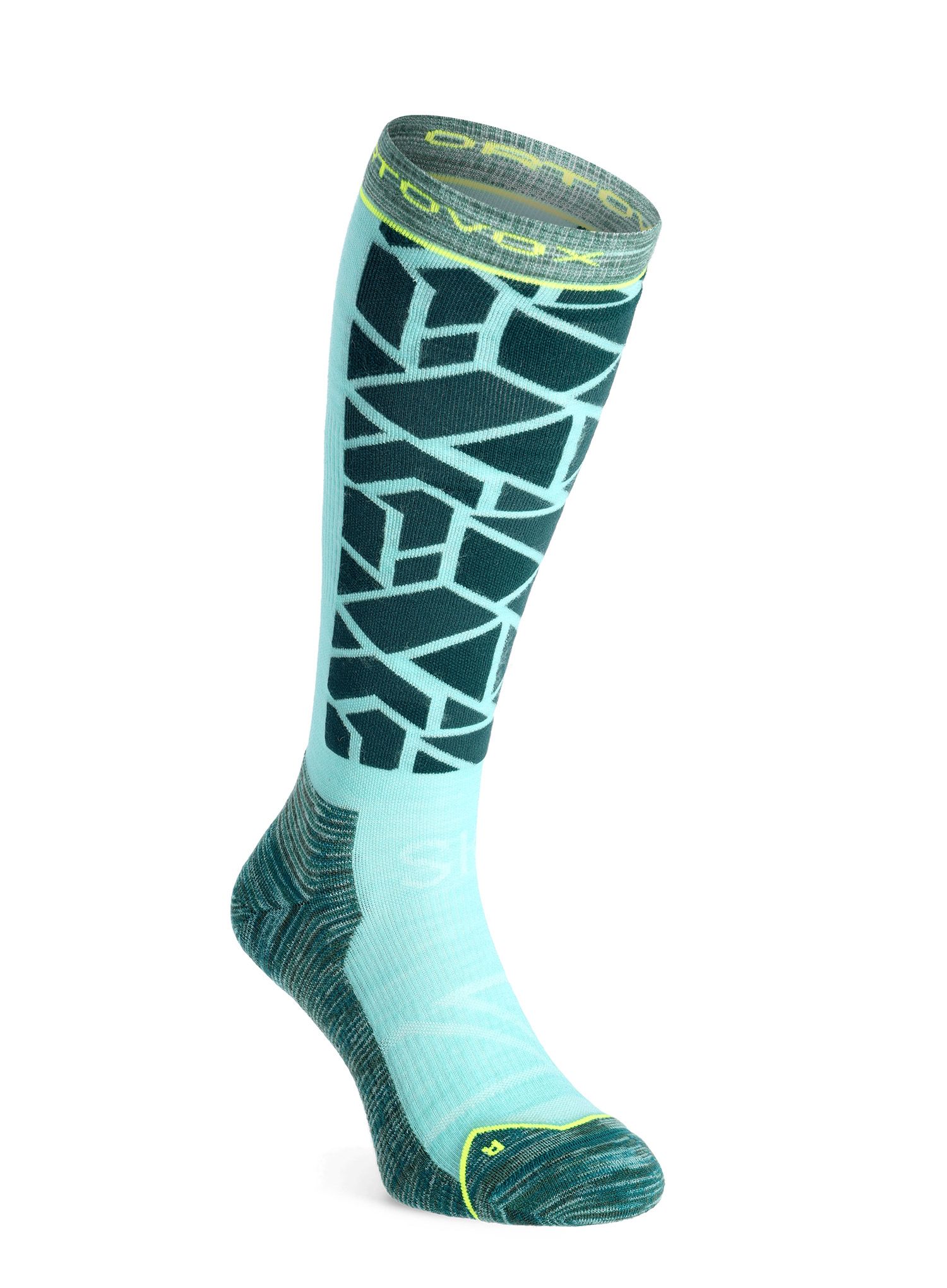 Дамски чорапи за ски туринг Ortovox Ski Tour Comp Long Socks - dark pacific