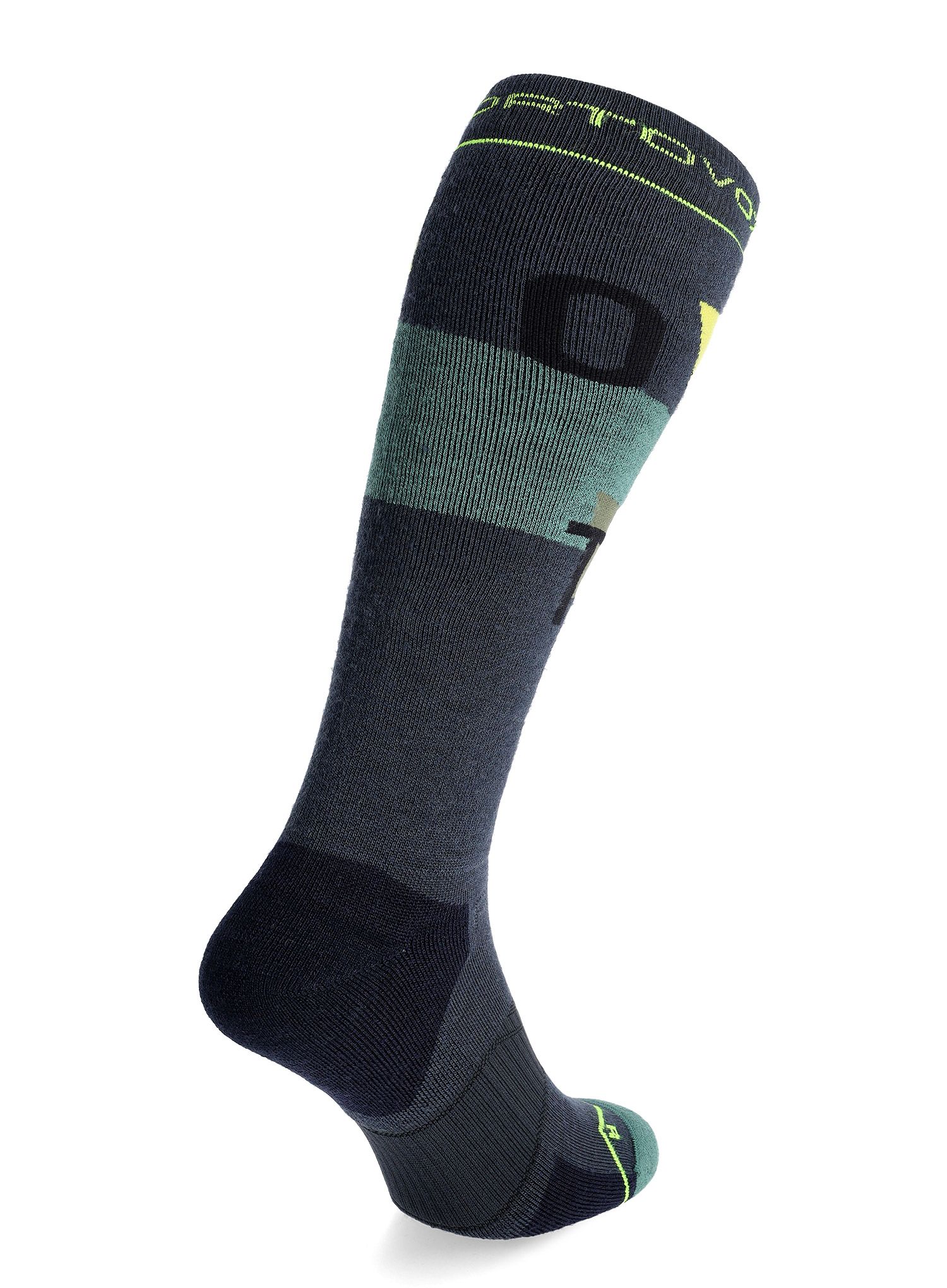 Скиорски чорапи Ortovox Freeride Long Socks Cozy - black steel