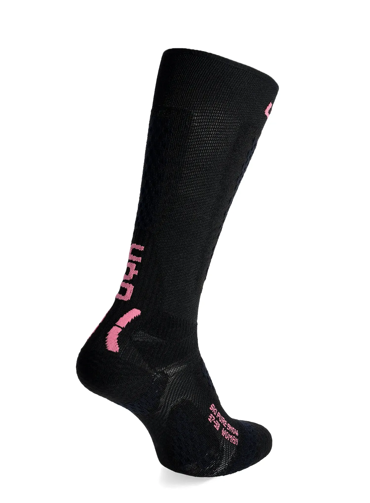 Дамски скиорски чорапи UYN Ski One Pure Snow Socks  - black/pink