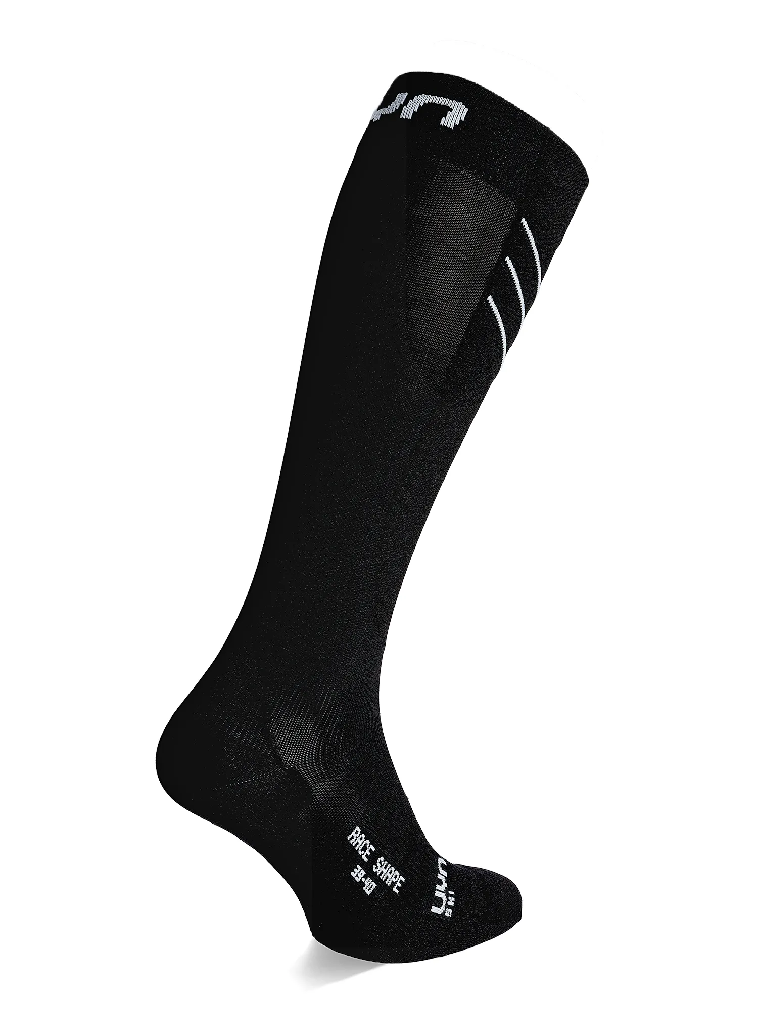 Дамски скиорски чорапи UYN Ski Race Shape Socks - black/white