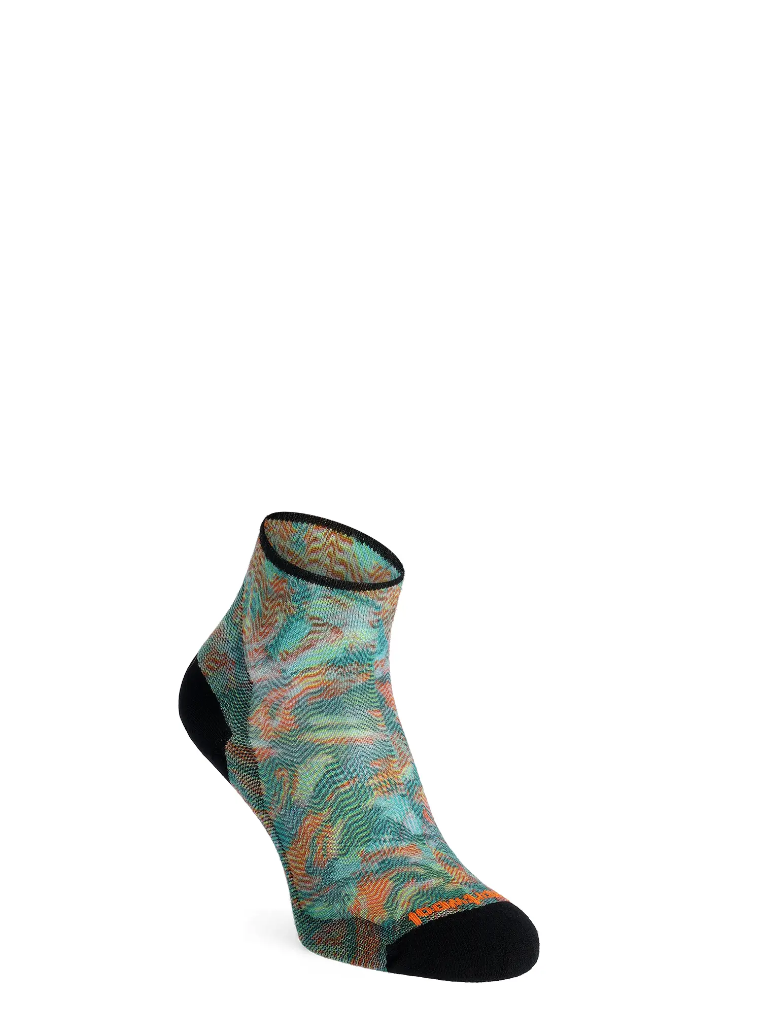 SkarpetyrowerowedamskieSmartwoolBikeZeroCushionJungleMusicPrintAnkleSocks_honeygold_1_.webp