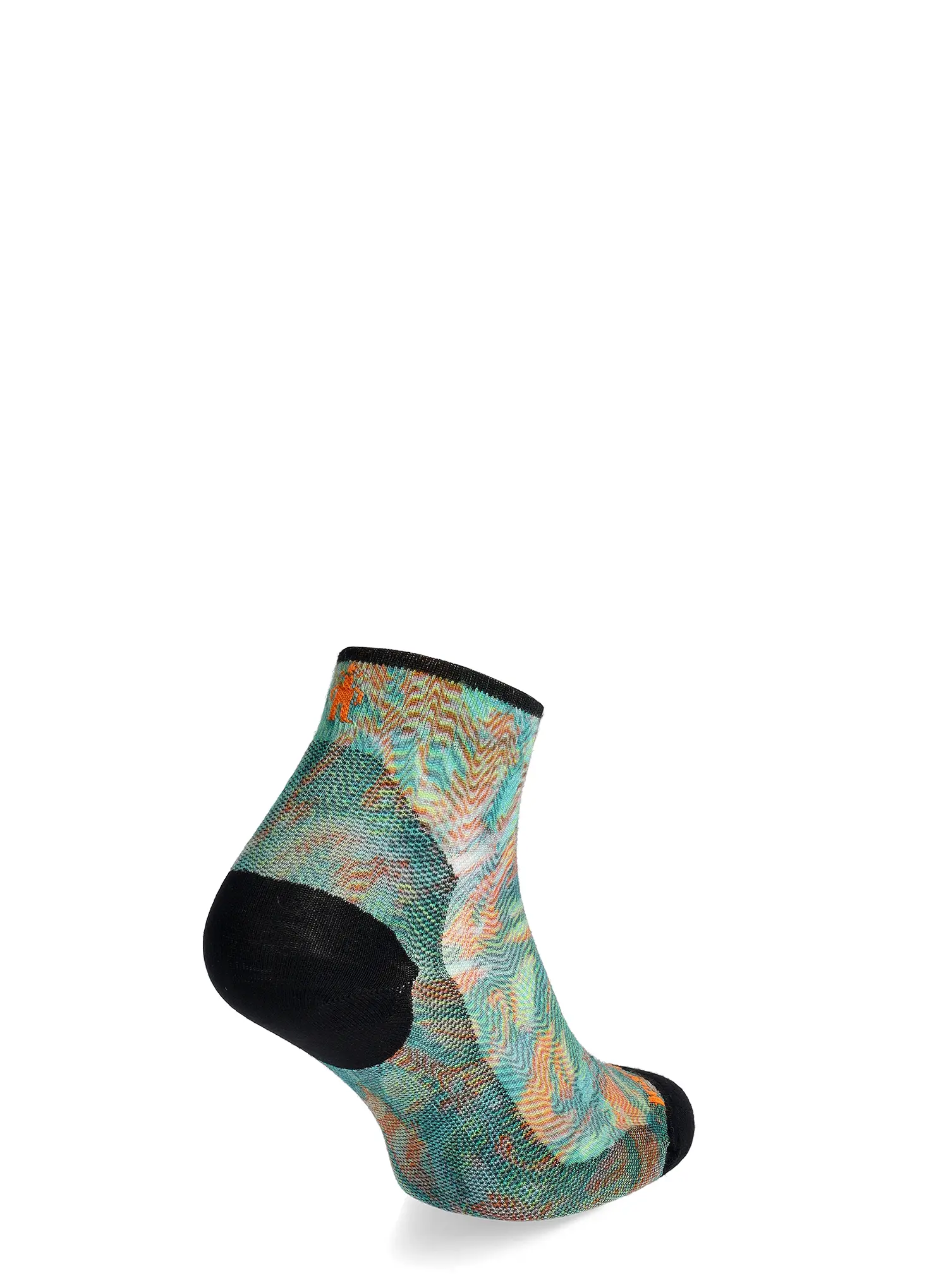 Дамски велосипедни чорапи Smartwool Bike Zero Cushion Jungle Music Print Ankle Socks - honey gold