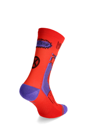 Чорапи Stance Magneto Crew - red