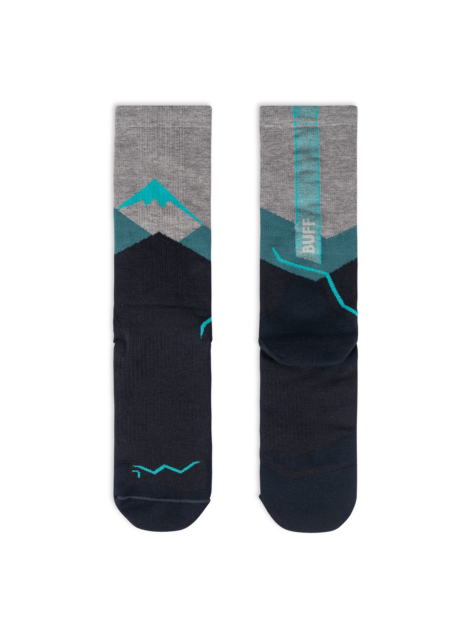 Туристически чорапи Buff Merino LIghtweight Crew Sock LWC1 - teal