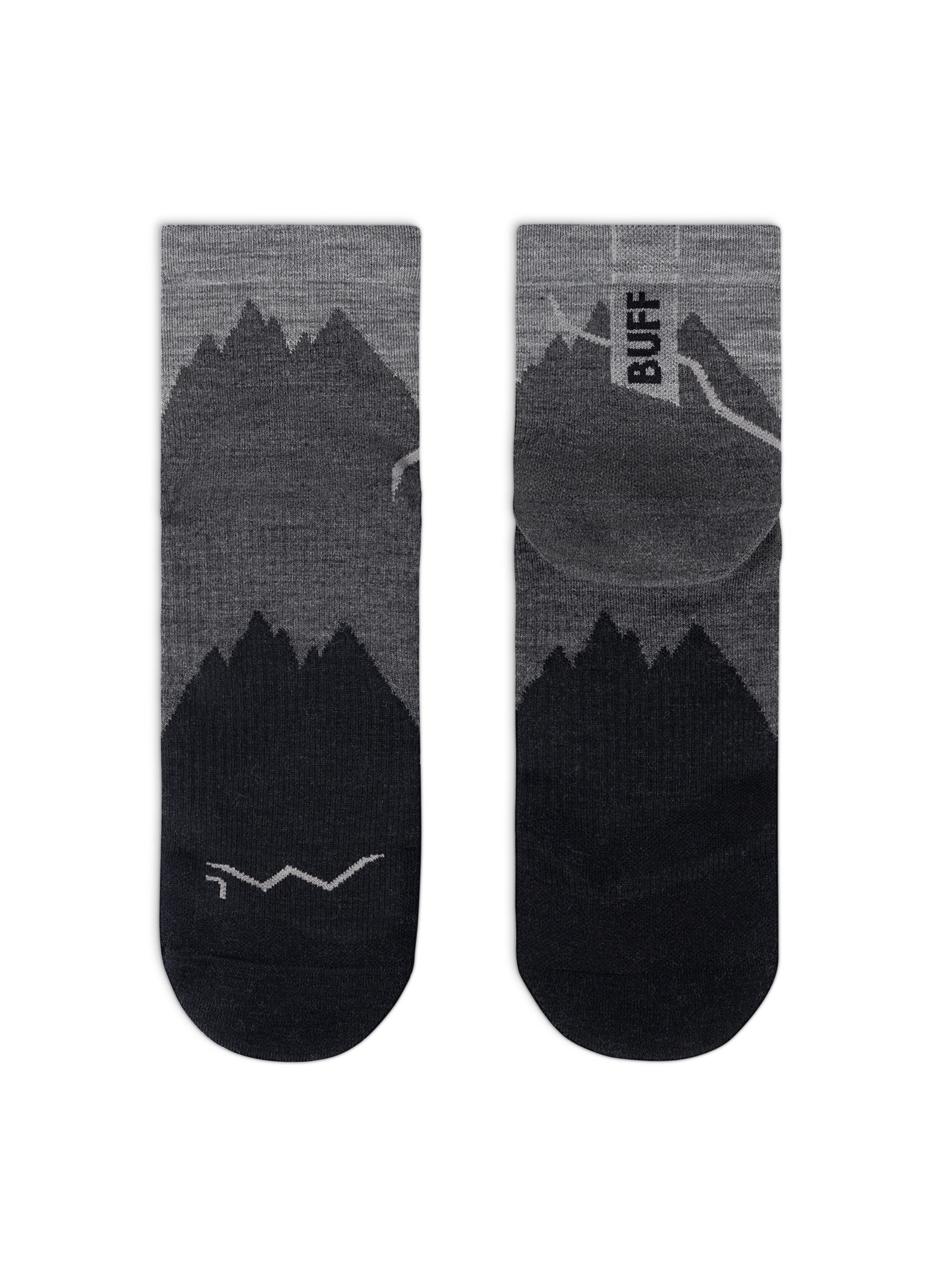 Туристически чорапи Buff Merino LIghtweight Quarter Sock LWQ3 - black