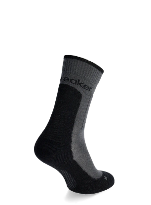 Дамски туристически чорапи Icebreaker Merino Hike+ Medium Crew - obsidian/black