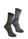 Туристически чорапи Salomon X Ultra Access Crew 2-Pack - excalibur/olive night